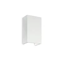 Бра FLASH GESSO AP1 HIGH Ideal Lux белый на 1 лампу, основание белое в стиле минимализм современный 