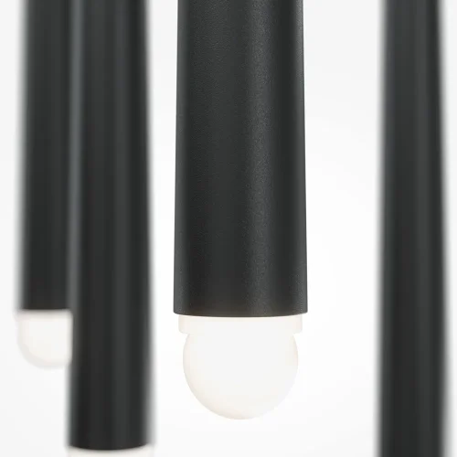 Светильник подвесной LED Cascade MOD132PL-L30BK Maytoni чёрный 1 лампа, основание чёрное в стиле современный минимализм трубочки каскад фото 3