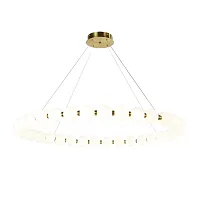 Люстра подвесная LED Gubbare 4014-10P Favourite белая на 1 лампа, основание золотое в стиле современный 