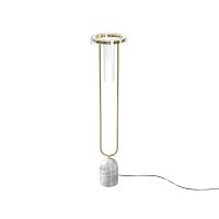 Торшер LED Ikebana MOD463FL-L24BS3K Maytoni прозрачный на 1 лампу, основание латунь в стиле современный 