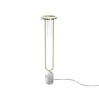 Торшер LED Ikebana MOD463FL-L24BS3K Maytoni прозрачный на 1 лампу, основание латунь в стиле современный 