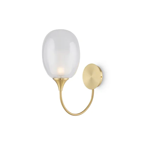 Бра Aura MOD016WL-01BS Maytoni прозрачный на 1 лампу, основание латунь в стиле современный 