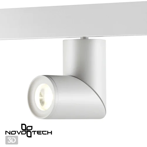 Трековый светильник для низковольтного шинопровода LED Flum 358546 Novotech белый для шинопроводов серии Flum фото 3