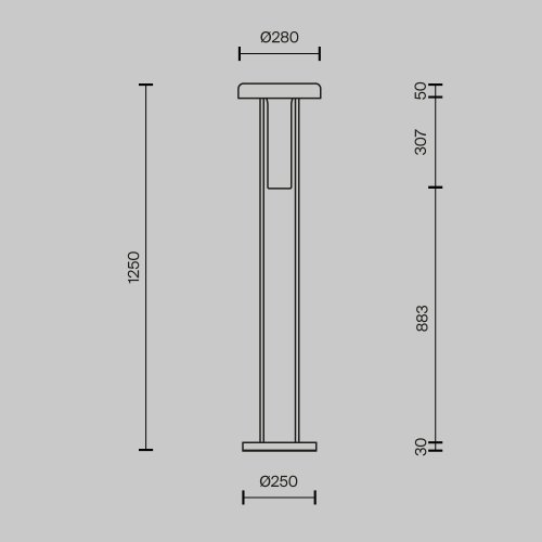 Торшер LED Ikebana MOD463FL-L24B3K Maytoni дымчатый на 1 лампу, основание чёрное в стиле современный фото 7