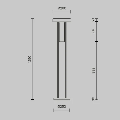 Торшер LED Ikebana MOD463FL-L24B3K Maytoni дымчатый на 1 лампу, основание чёрное в стиле современный фото 7