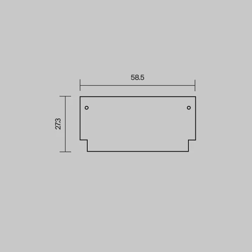 Комплект заглушек (для профиля 98×27) 2 шт., ALM-9827-EС Maytoni цвет LED K, световой поток Lm фото 3 Комплект заглушек (для профиля 98×27) 2 шт., ALM-9827-EС Maytoni цвет LED K, световой поток Lm фото 3