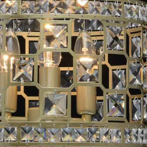 Люстра подвесная Монарх 121011503 MW-Light золотая на 3 лампы, основание золотое в стиле классический  фото 5