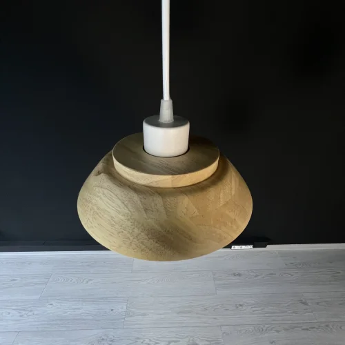 Светильник подвесной ECO Белый 178161-26 ImperiumLoft белый 1 лампа, основание коричневое в стиле современный скандинавский  фото 11