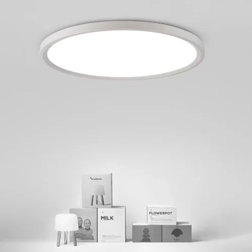 Светильник потолочный EXTRASLIM D80 White 212743-26 ImperiumLoft белый 1 лампа, основание белое в стиле современный  фото 21