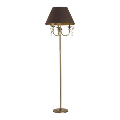 Торшер Luca LUC-LS-3(P/A) Kutek  коричневый 3 лампы, основание бронзовое в стиле классический
