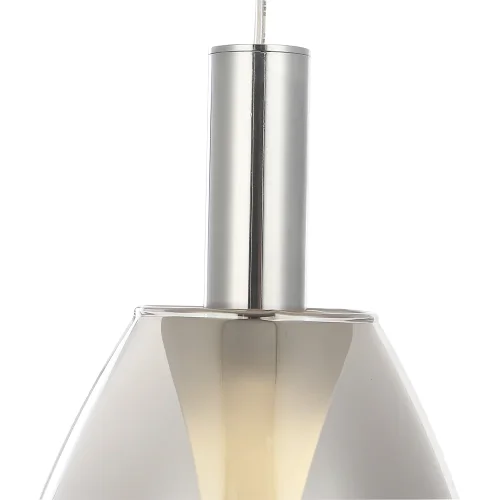 Светильник подвесной LED GAUDI SP4W LED SMOKE Crystal Lux серый на 1 лампу, основание хром в стиле современный фото 4