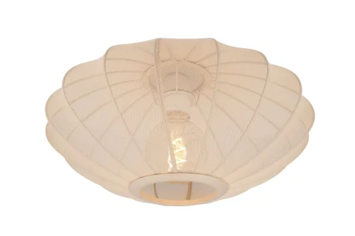 Светильник потолочный Corina 03147/40/38 Lucide бежевый 1 лампа, основание бежевое в стиле современный винтаж 