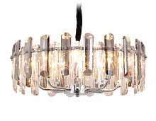 Люстра подвесная Traditional TR5303 Ambrella light прозрачная на 8 ламп, основание хром в стиле классика 