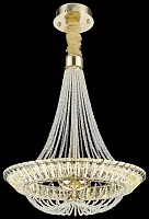 Люстра подвесная LED Daria WE103.60.303 Wertmark прозрачная на 1 лампа, основание золотое в стиле современный 