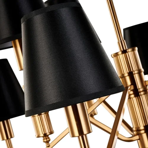 Люстра подвесная Flagship 2933-8P Favourite чёрная на 8 ламп, основание латунь в стиле современный фото 4