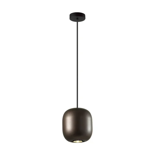 Светильник подвесной Cocoon 5060/1DA Odeon Light коричневый 1 лампа, основание чёрное в стиле современный шар фото 3