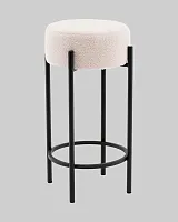 Стул барный Беккет букле бежевый УТ000041576 Stool Group, бежевый/букле, ножки/металл/чёрный, размеры - **370**370*370