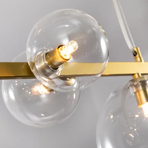 Светильник подвесной Vincent A7790SP-8GO Arte Lamp прозрачный 8 ламп, основание золотое в стиле современный  фото 3