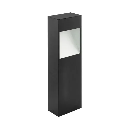 Парковый светильник LED Manfria 98096 Eglo уличный IP44 чёрный на 1 лампу, плафон белый в стиле современный LED