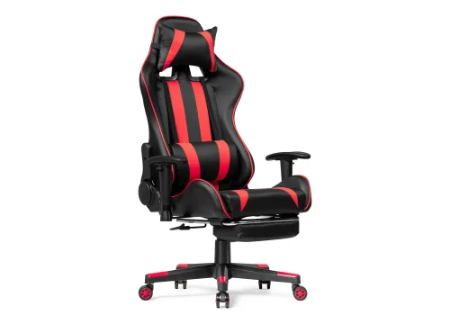 Компьютерное кресло Corvet black / red 15466 Woodville, красный чёрный/искусственная кожа, ножки/пластик/чёрный, размеры - *1350***540* фото 2