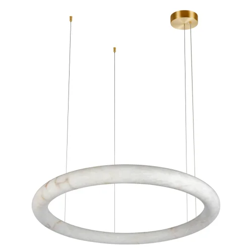 Светильник подвесной LED Oslo 10407/1000 LOFT IT белый на 1 лампу, основание бронзовое в стиле современный кольца фото 3