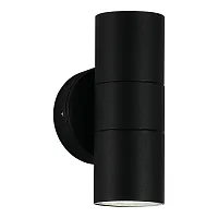 Настенный светильник уличный Tubo SL9008.401.02 ST-Luce уличный IP65 чёрный на 2 лампы, плафон чёрный в стиле хай-тек современный GU10