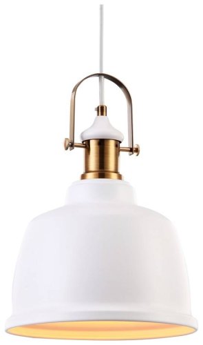 Светильник подвесной лофт 390-006-01 Velante белый 1 лампа, основание белое в стиле лофт 