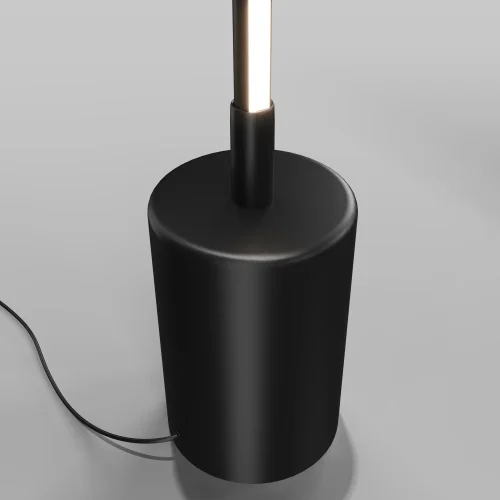 Торшер LED Flow MOD147FL-L20BK1 Maytoni  белый 1 лампа, основание чёрное в стиле минимализм хай-тек
 фото 2