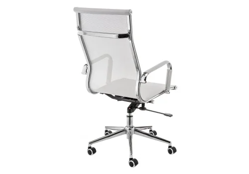 Компьютерное кресло Reus сетка white 15212 Woodville, белый/сетка, ножки/металл/хром, размеры - *1180***540*600 фото 4