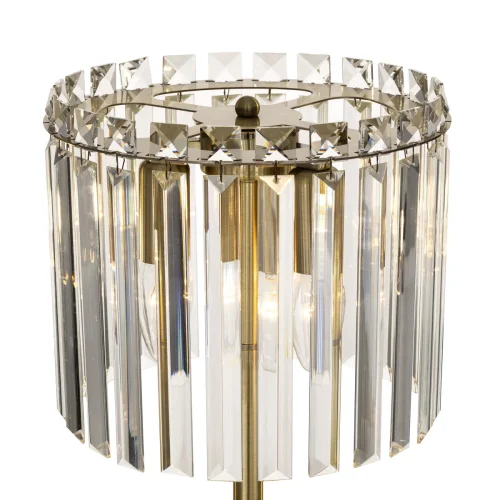 Настольная лампа интерьерная Джейн CL306833 Citilux прозрачная 3 лампы, основание бронзовое металл в стиле классический  фото 2