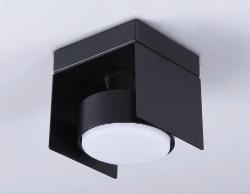 Светильник накладной TN70842 Ambrella light чёрный 1 лампа, основание чёрное в стиле современный хай-тек круглый фото 2