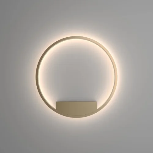 Бра LED Rim MOD058WL-L35BSK Maytoni латунь на 1 лампа, основание латунь в стиле современный минимализм отражённый свет фото 3