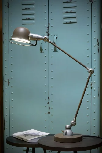 Настольная лампа лофт HONORE 45652/01/97 Lucide коричневая 1 лампа, основание коричневое металл в стиле лофт  фото 6