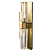 Бра MAGDOLINA AP2 BRONZE/TRANSPARENTE Crystal Lux прозрачный на 2 лампы, основание бронзовое в стиле современный 