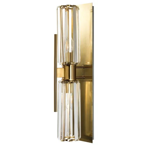 Бра MAGDOLINA AP2 BRONZE/TRANSPARENTE Crystal Lux прозрачный на 2 лампы, основание бронзовое в стиле современный 