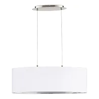Светильник подвесной Brescia SLE300563-03 Evoluce белый 3 лампы, основание никель в стиле современный 