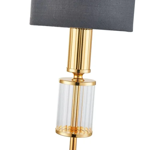 Настольная лампа Laciness 2609-1T Favourite серая 1 лампа, основание золотое металл в стиле современный  фото 3