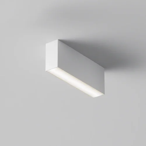 Светильник накладной LED Basis C068CL-12W3-6K-W Maytoni белый на 1 лампу, основание белое в стиле современный хай-тек прямоугольник