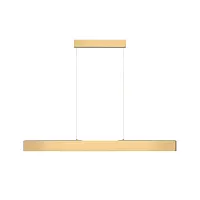 Светильник подвесной LED Step P010PL-L30G3K Maytoni золотой 1 лампа, основание золотое в стиле хай-тек минимализм линейный