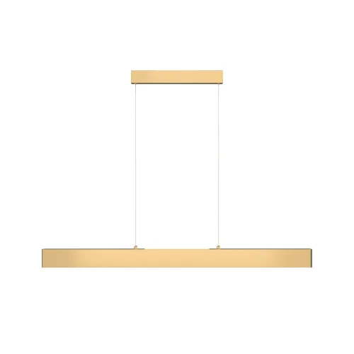 Светильник подвесной LED Step P010PL-L30G3K Maytoni золотой 1 лампа, основание золотое в стиле хай-тек минимализм линейный