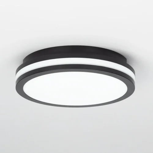 Светильник потолочный LED Luns CL711011V Citilux белый 1 лампа, основание чёрное в стиле современный круглый фото 3