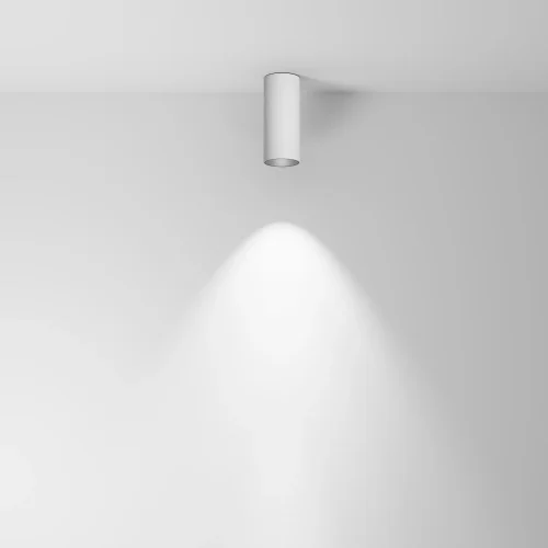 Светильник накладной Focus LED C056CL-L12W4K-W-D-W Maytoni белый 1 лампа, основание белое в стиле современный хай-тек круглый фото 3
