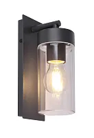 Настенный светильник уличный ONORA GRANDE 031804 Lightstar уличный IP44 серый чёрный на 1 лампу, плафон прозрачный в стиле современный GU10 GU5.3
