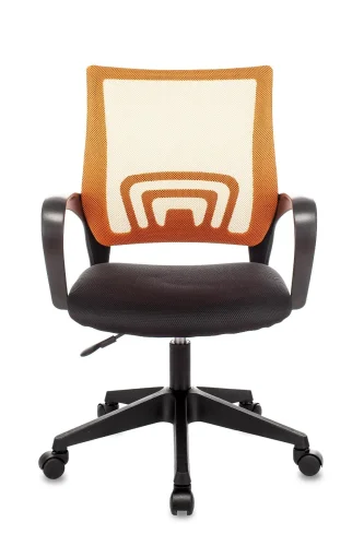 Кресло оператора Topchairs  ST-Basic оранжевый TW-38-3 сиденье черный TW-11 сетка/ткань крестовина п УТ000035165 Stool Group, оранжевый/ткань, ножки/пластик/чёрный, размеры - ****580*605 фото 3