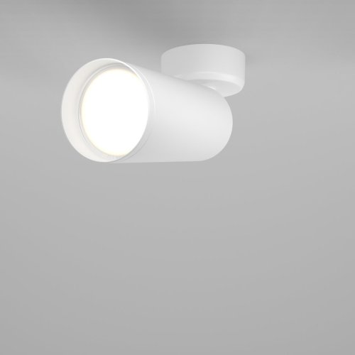 Светильник накладной Focus C017CW-01W Maytoni белый 1 лампа, основание белое в стиле современный круглый фото 7