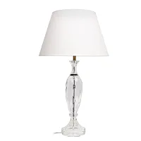 Настольная лампа Сrystal 10278 LOFT IT белая 1 лампа, основание прозрачное хрусталь в стиле классический 