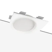 Светильник точечный LED под покраску Galaxy 10354/600 LOFT IT белый на 1 лампу, основание белое в стиле современный для затирки