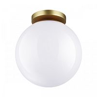 Светильник потолочный Bosco 4248/1C Odeon Light белый 1 лампа, основание золотое в стиле хай-тек 