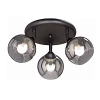 Спот с 3 лампами V4311-1/3PL Vitaluce серый чёрный E27 в стиле хай-тек 