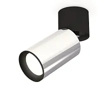 Светильник накладной Techno Spot XM XM6325040 Ambrella light серебряный 1 лампа, основание чёрное в стиле хай-тек модерн круглый